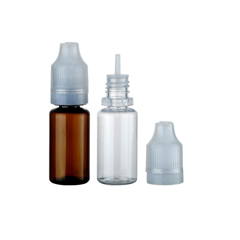 10ml Factory Plastic Pet Dispenser Packaging Water E-Juice Screw Cap Bottles for Essential Oil Sample